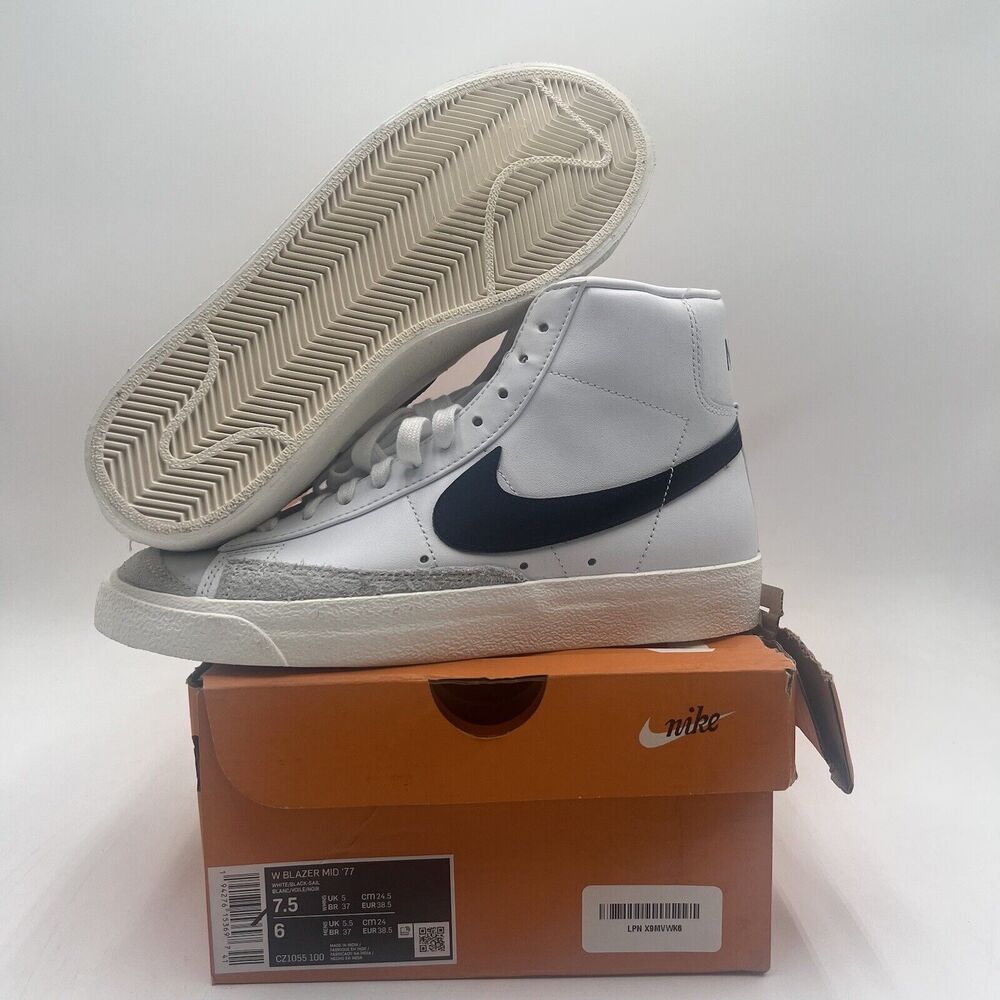 Nike Blazer Mid '77 Vintage White Women's 7.5 CZ1055-100 Damaged Box